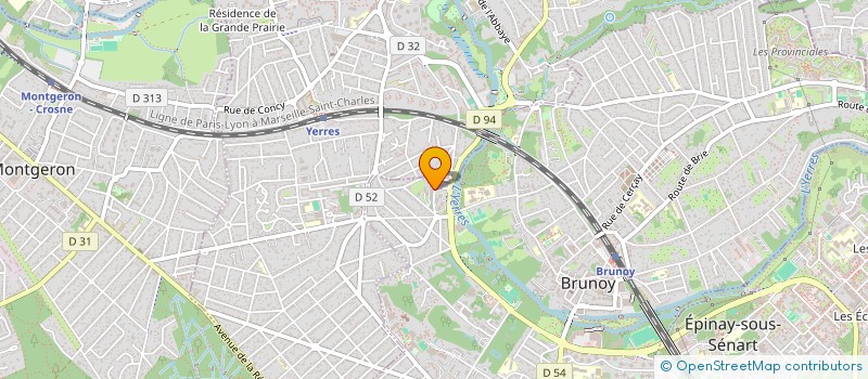 localisation de l'entreprise MONSIEUR MATHIEU DALLERY  BRUNOY