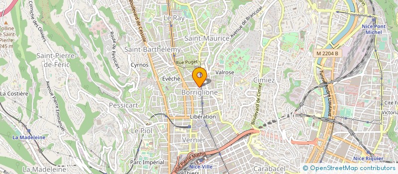 localisation de l'entreprise MONSIEUR MATHIEU DALMASSO  NICE