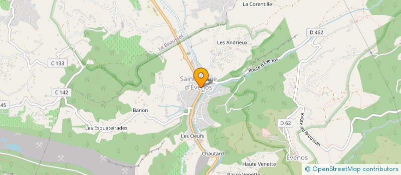 localisation de l'entreprise MONSIEUR MATHIEU DANGOUMAU  EVENOS