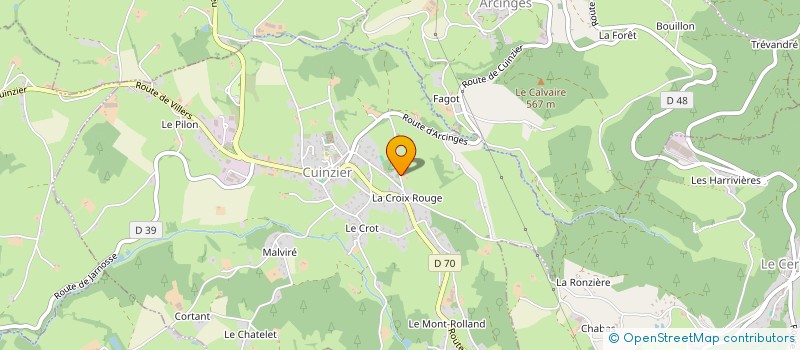 localisation de l'entreprise MONSIEUR MATHIEU DANIERE à LE CERGNE