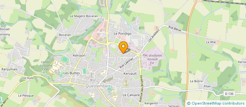 localisation de l'entreprise MONSIEUR MATHIEU DAPOLON  QUESTEMBERT