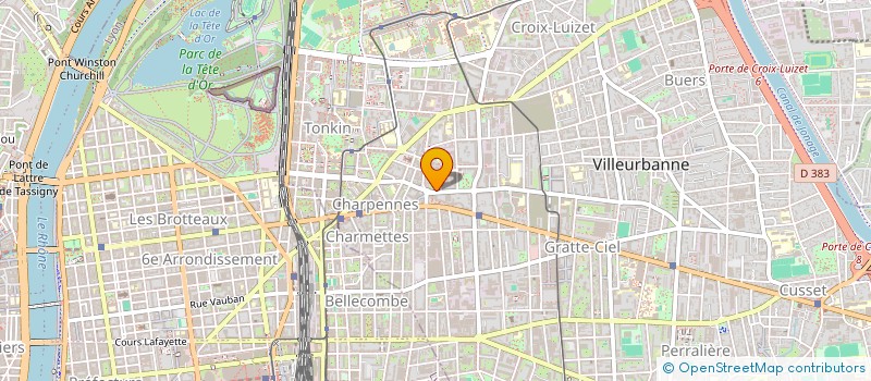 localisation de l'entreprise MONSIEUR MATHIEU DAURE  VILLEURBANNE