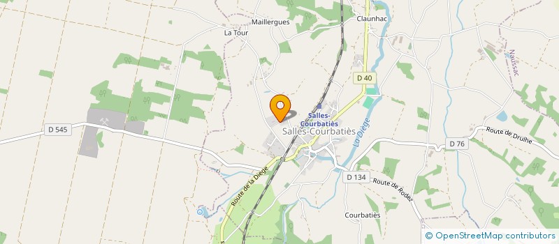 localisation de l'entreprise MONSIEUR MATHIEU DAURELLE à SALLES-COURBATIES