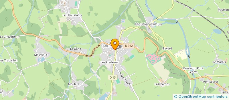 localisation de l'entreprise MONSIEUR MATHIEU DAVID  AHUN