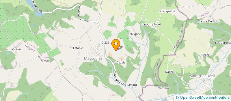 localisation de l'entreprise MONSIEUR MATHIEU DE BISSCHOP  MASSOULES