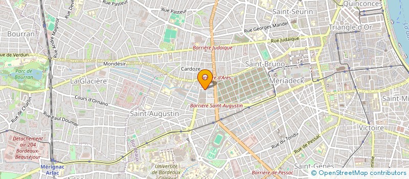 localisation de l'entreprise MONSIEUR MATHIEU DE BUROSSE à BORDEAUX