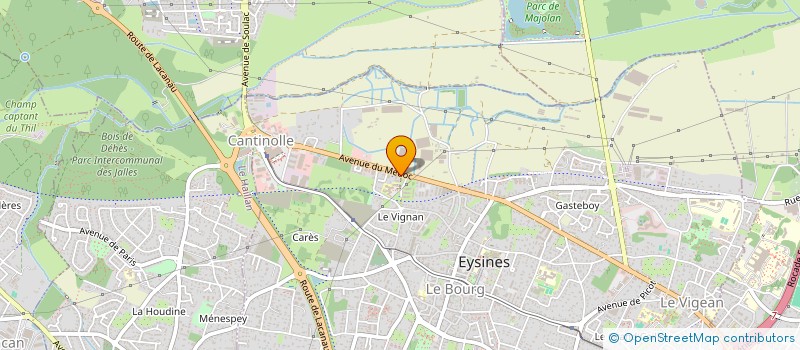 localisation de l'entreprise MONSIEUR MATHIEU DE BUSSCHERE  EYSINES