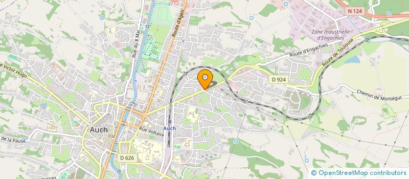 localisation de l'entreprise MONSIEUR MATHIEU DE CLERCK  AUCH