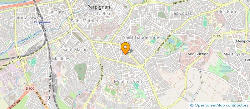 localisation de l'entreprise MONSIEUR MATHIEU DE MALET à PERPIGNAN
