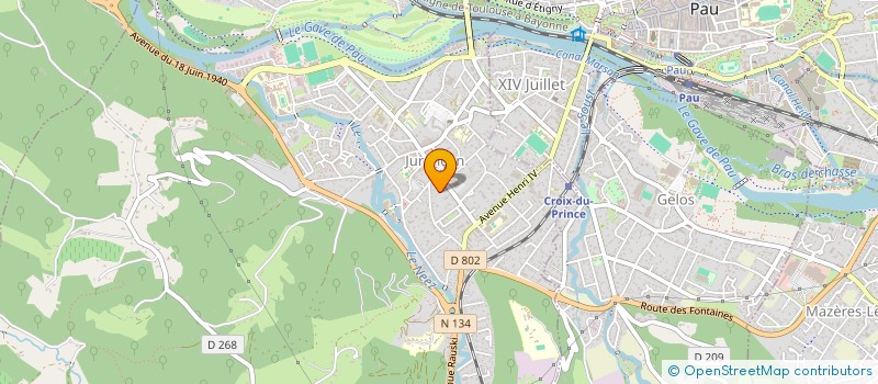 localisation de l'entreprise MONSIEUR MATHIEU DEBELHOIR  JURANCON