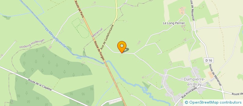 localisation de l'entreprise MONSIEUR MATHIEU DEBERGUE  DAMPIERRE-EN-BRAY