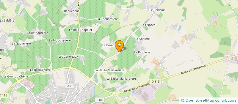 localisation de l'entreprise MONSIEUR MATHIEU DEBERNARDI  LE LOROUX-BOTTEREAU