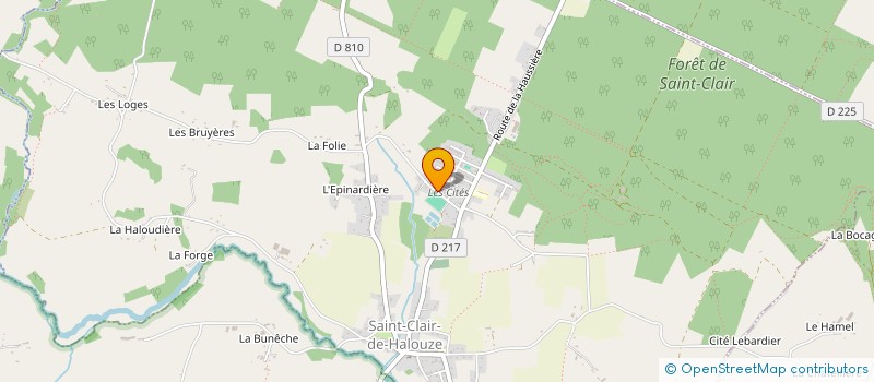 localisation de l'entreprise MONSIEUR MATHIEU DEBOURG à SAINT-CLAIR-DE-HALOUZE