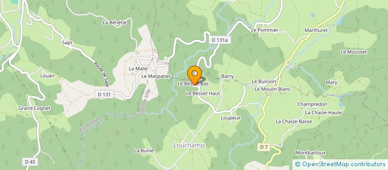 localisation de l'entreprise MONSIEUR MATHIEU DECOUZON  VOLLORE-VILLE