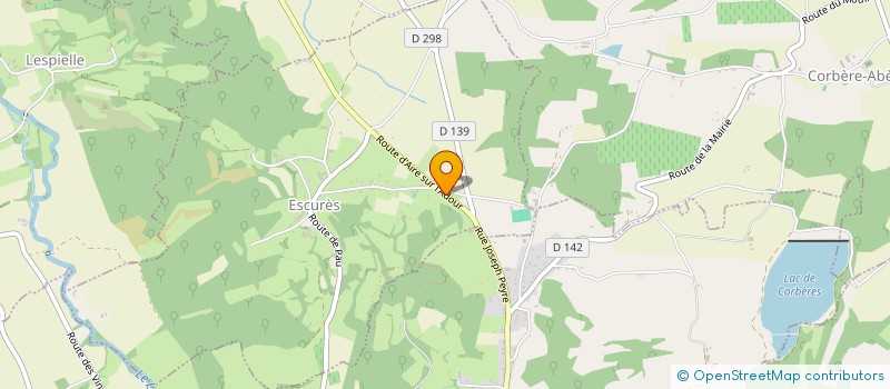 localisation de l'entreprise MONSIEUR MATHIEU DECQ  ESCURES