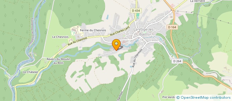 localisation de l'entreprise MONSIEUR MATHIEU DEFER  LA VOGE-LES-BAINS