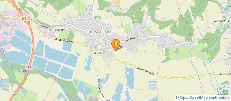 localisation de l'entreprise MONSIEUR MATHIEU DEFEVER  BUCY-LE-LONG