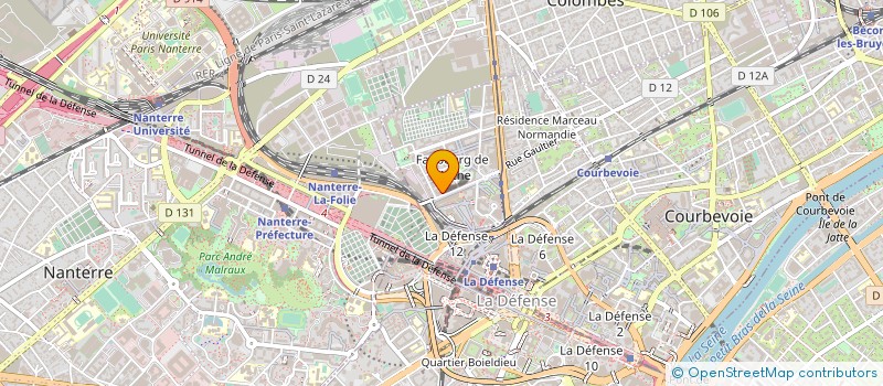 localisation de l'entreprise MONSIEUR MATHIEU DEFILLON à COURBEVOIE