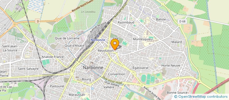 localisation de l'entreprise MONSIEUR MATHIEU DEFLISQUE  NARBONNE