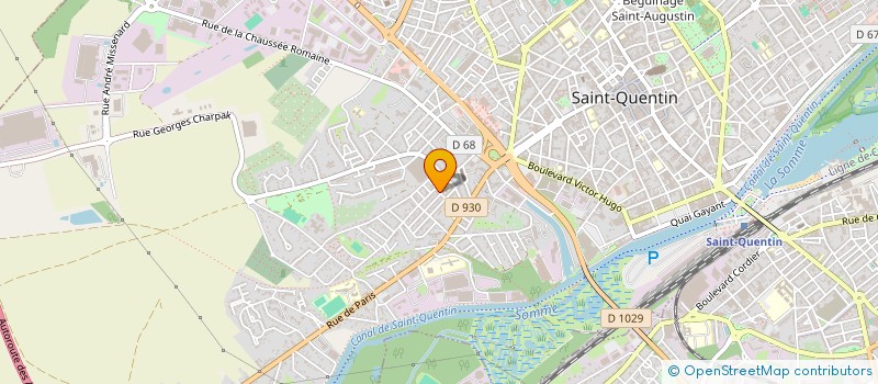 localisation de l'entreprise MONSIEUR MATHIEU DEHAME à SAINT-QUENTIN