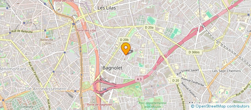localisation de l'entreprise MONSIEUR MATHIEU DEKESS à BAGNOLET