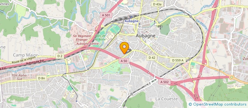 localisation de l'entreprise MONSIEUR MATHIEU DELALANDE  AUBAGNE