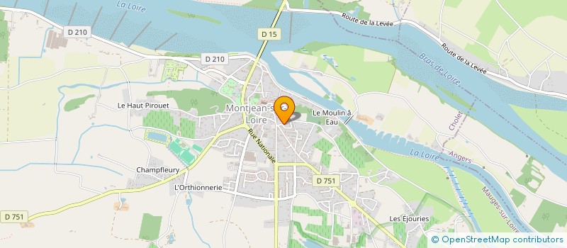 localisation de l'entreprise MONSIEUR MATHIEU DELANOUE  MAUGES-SUR-LOIRE