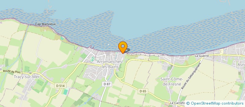 localisation de l'entreprise MONSIEUR MATHIEU DELAVILLE  ARROMANCHES-LES-BAINS