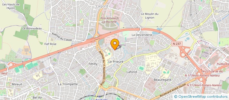 localisation de l'entreprise MONSIEUR MATHIEU DELBARRY  LA ROCHELLE