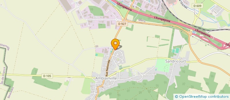 localisation de l'entreprise MONSIEUR MATHIEU DELBECQ  AMBLAINVILLE