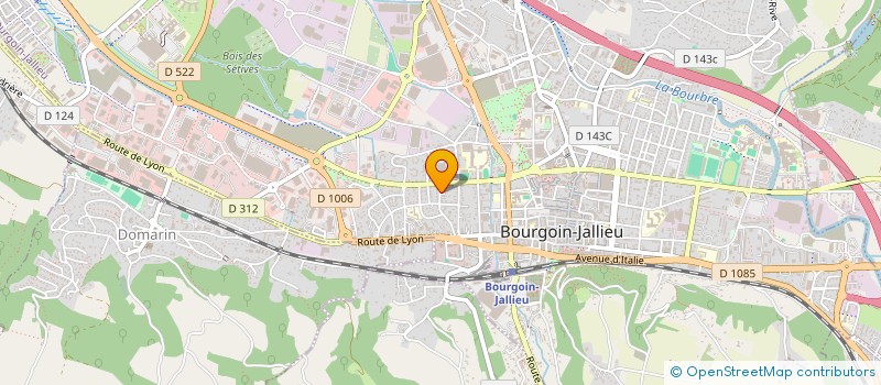 localisation de l'entreprise MONSIEUR MATHIEU DELETOMBE  BOURGOIN-JALLIEU