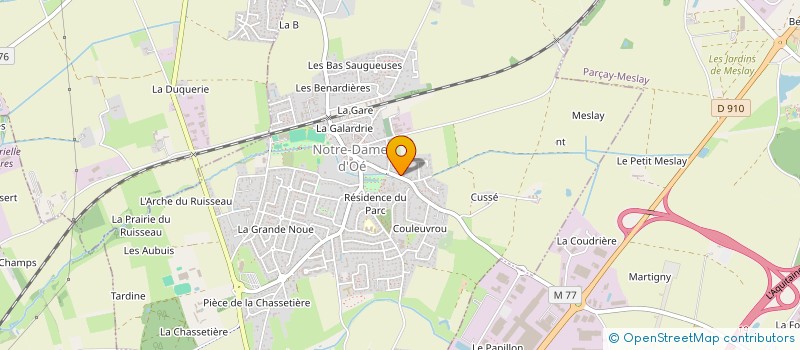 localisation de l'entreprise MONSIEUR MATHIEU DELLION  NOTRE-DAME-D'OE