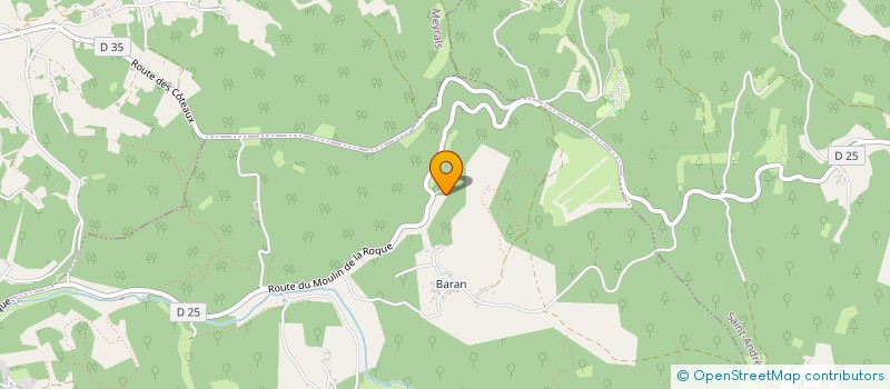 localisation de l'entreprise MONSIEUR MATHIEU DELMAS  CASTELS ET BEZENAC