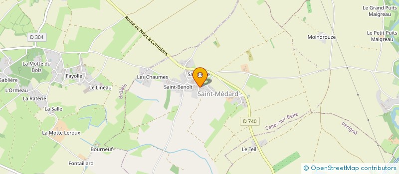 localisation de l'entreprise MONSIEUR MATHIEU DELOUVEE  CELLES-SUR-BELLE