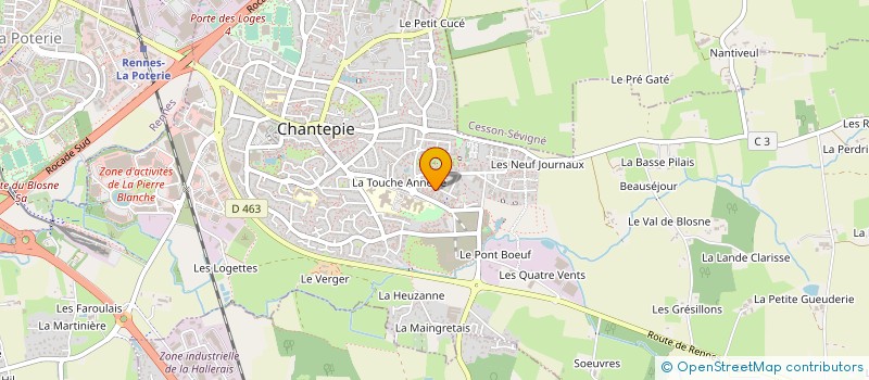 localisation de l'entreprise MONSIEUR MATHIEU DELOYE  CHANTEPIE