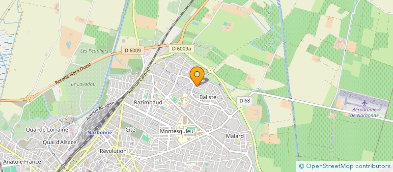 localisation de l'entreprise MONSIEUR MATHIEU DELPECH  NARBONNE