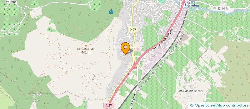 localisation de l'entreprise MONSIEUR MATHIEU DELVALLET  CUERS