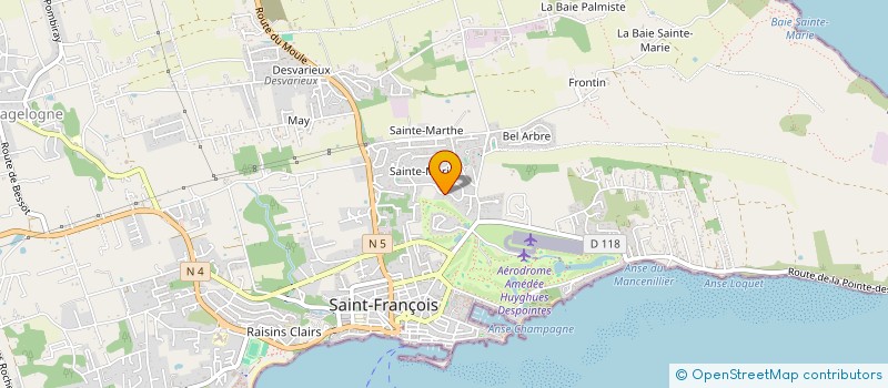 localisation de l'entreprise MONSIEUR MATHIEU DEPLANQUE  SAINT-FRANCOIS