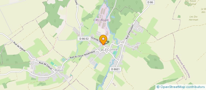 localisation de l'entreprise MONSIEUR MATHIEU DEROSIAUX  LA COMTE