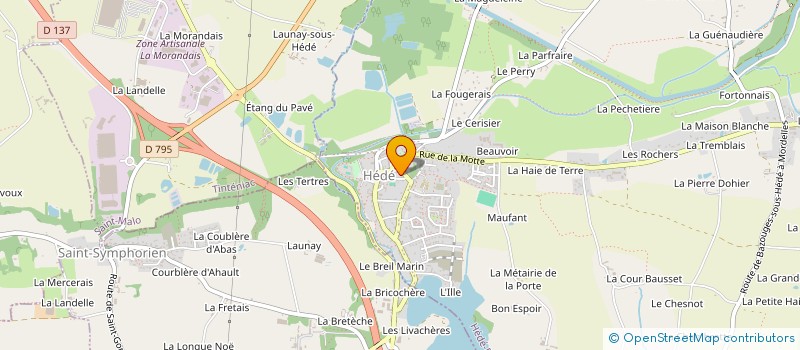 localisation de l'entreprise MONSIEUR MATHIEU DESAILLY à HEDE-BAZOUGES