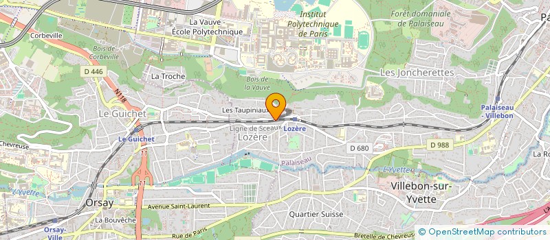 localisation de l'entreprise MONSIEUR MATHIEU DESBRUN  PALAISEAU