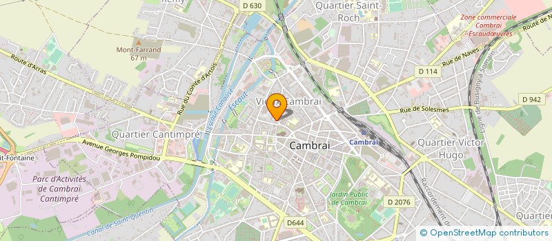 localisation de l'entreprise MONSIEUR MATHIEU DESFASSIAUX à CAMBRAI