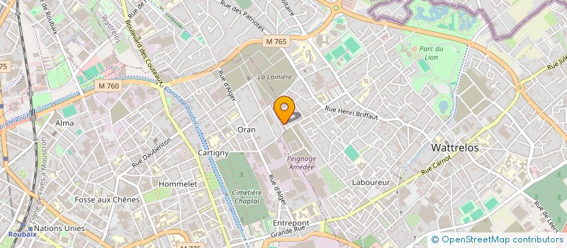 localisation de l'entreprise MONSIEUR MATHIEU DESMARCHELIER à WATTRELOS