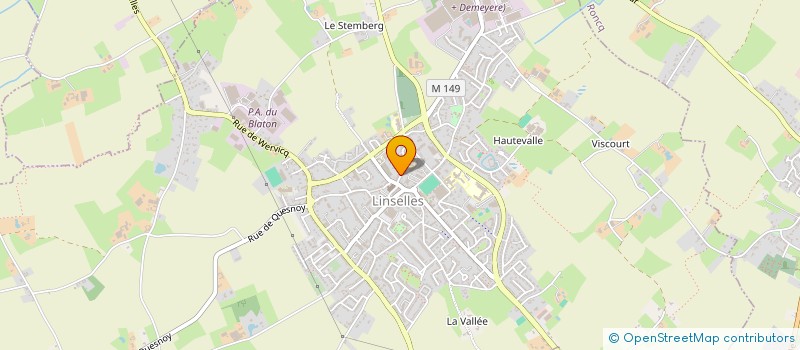 localisation de l'entreprise MONSIEUR MATHIEU DESMARECAUX  LINSELLES