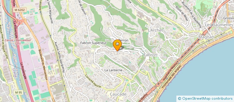 localisation de l'entreprise MONSIEUR MATHIEU DESNIOU à NICE