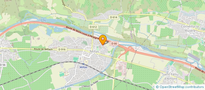 localisation de l'entreprise MONSIEUR MATHIEU DESORME  MILLAS