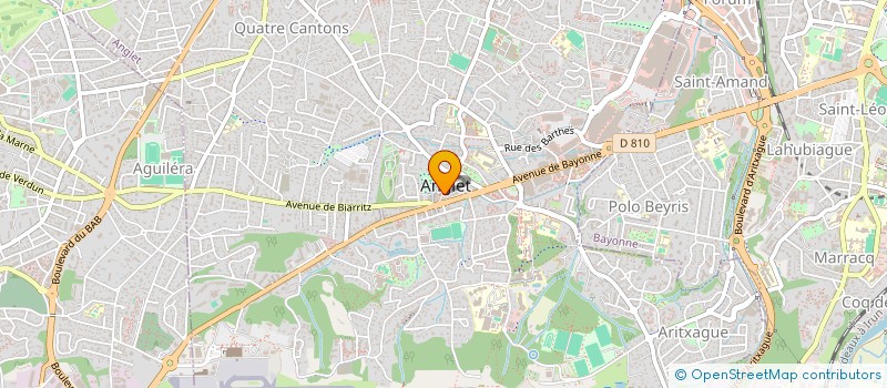 localisation de l'entreprise MONSIEUR MATHIEU DESORMIERES  ANGLET