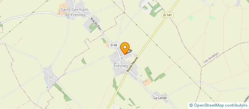 localisation de l'entreprise MONSIEUR MATHIEU DESSAINT  FRESNEY