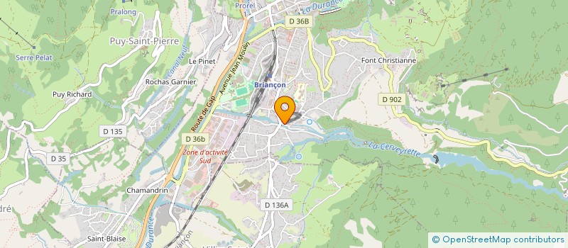 localisation de l'entreprise MONSIEUR MATHIEU DETRIE  BRIANCON