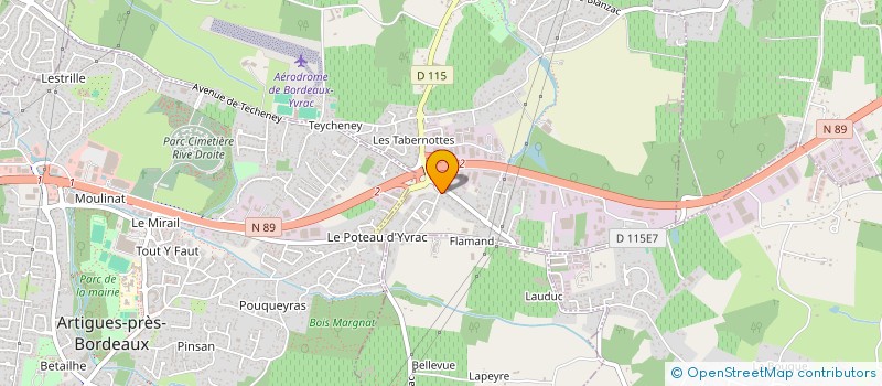 localisation de l'entreprise MONSIEUR MATHIEU DEVILLE  MERIGNAC